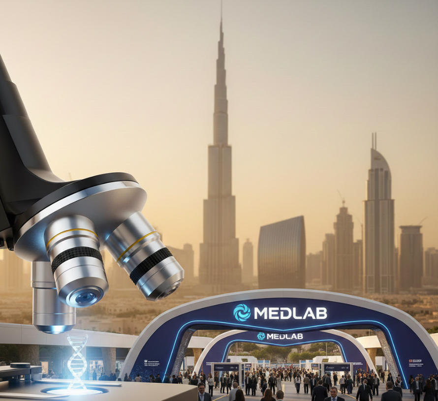 Global life sciences strategic hub at Medlab Middle East 2026 following the 2026 BIO International Convention industry trends