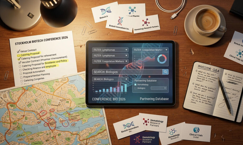 Practical navigation guide for bio 2026 and EHA 2026 conference attendees with abstract screening checklist and networking strategies