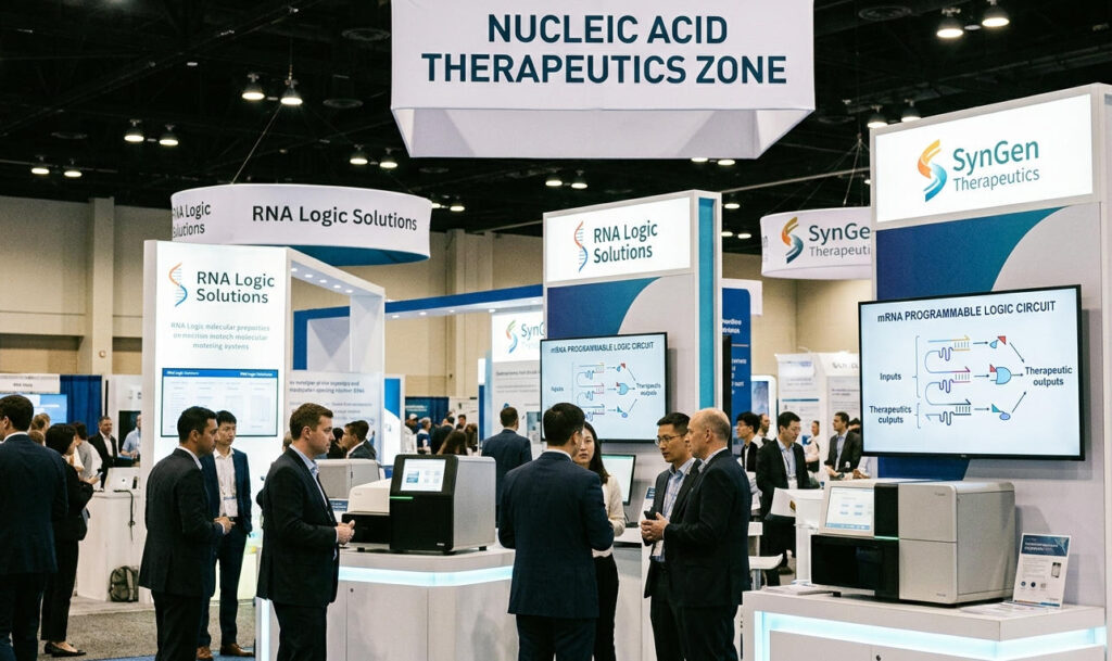 Nucleic acid therapeutics and programmable mRNA logic circuits at the ADLM bio convention exhibition hall