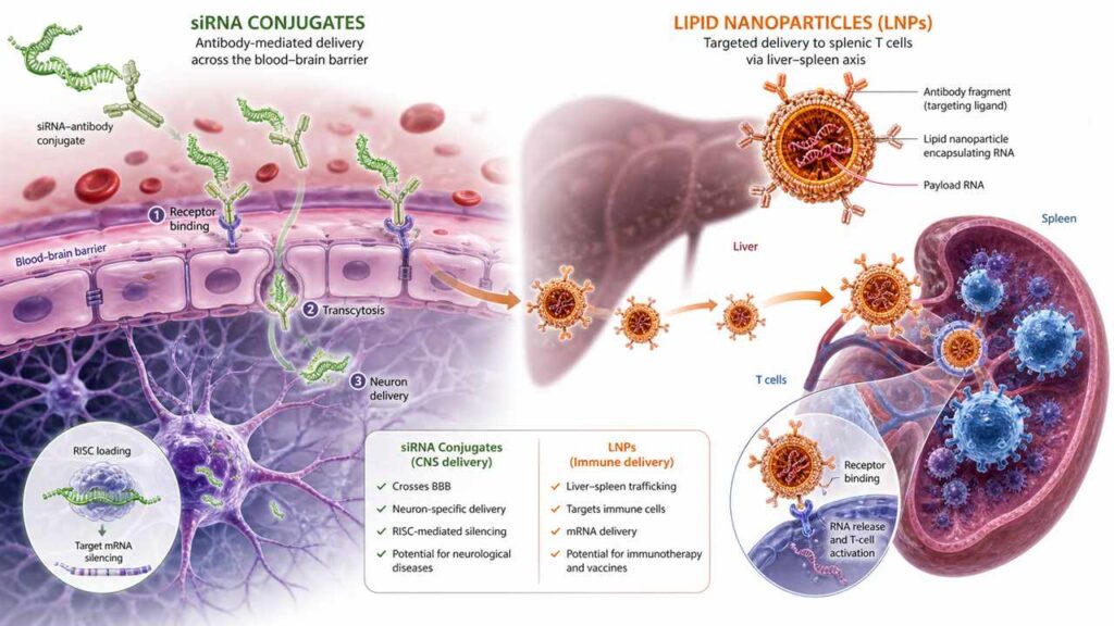 Biotech events showcase extrahepatic LNP targeting siRNA delivery liver bypass T cell spleen SORT technology comparison